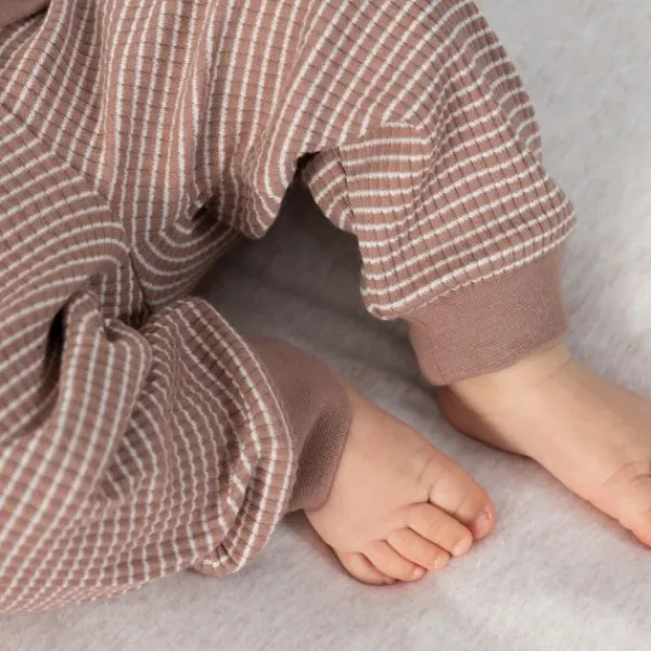 Feetje Pyjama Wafel Groen melange mt 56> Pyjama's