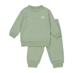 Feetje Pyjama Wafel Groen melange mt 56><noscript><img width=