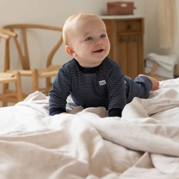 Feetje Pyjama Wafel Groen melange mt 56> Pyjama's