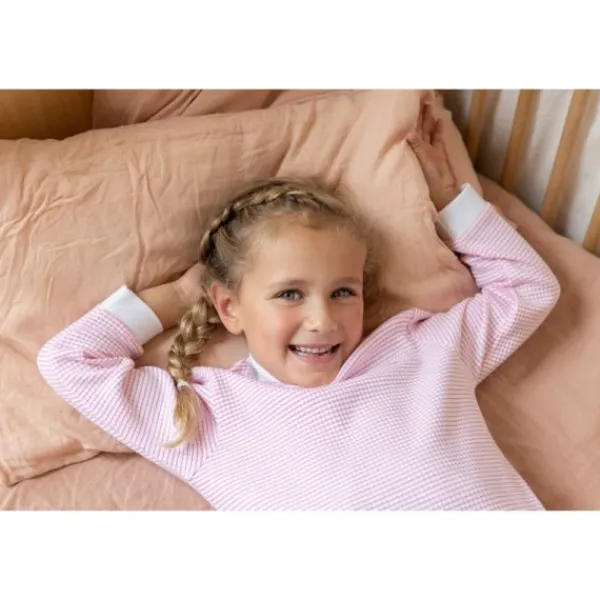 Feetje Pyjama Wafel Lichtroze maat 56> Pyjama's