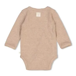 Feetje Romper Wikkel Rib The Magic Is In You Taupe Melange 44> Rompertjes