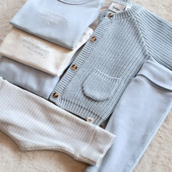 Feetje The Magic Is In You Broek Rib Met Streep - Maat 44 - Blauw> Broekjes