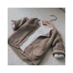 Feetje Vestje Gebreid The Magic is in You Taupe 56><noscript><img width=