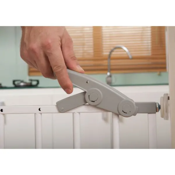 Fenss Traphek Oslo Metaal Wit (73 cm - 107 cm)> Traphekken Configuratiesysteem|Traphekken Met Rolsysteem