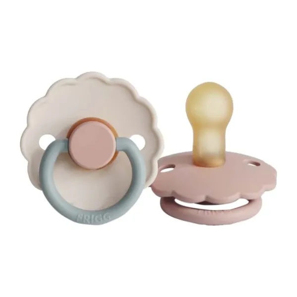 Frigg Fopspeen Daisy Blooming Blush/Cotton T1 0-6 mnd (2 stuks)> Fopspenen 0-6 Maanden