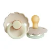 Frigg Fopspeen Daisy Night Croissant/Cream T1 0-6 mnd (2 stuks)> Fopspenen 0-6 Maanden