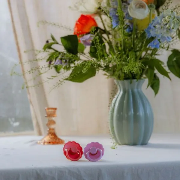 Frigg Fopspeen Daisy Poppy/Lupine T2 6-18 mnd (2 stuks)> Fopspenen 12+ Maanden|Fopspenen 6+ Maanden