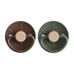 Frigg Fopspeen Little Viking Cocoa/Olive T2 6-18 mnd (2 stuks)> Fopspenen 12+ Maanden|Fopspenen 6+ Maanden