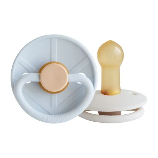 Frigg Fopspeen Little Viking Powder Blue/Cream T2 6-18 mnd (2 stuks)> Fopspenen 12+ Maanden|Fopspenen 6+ Maanden