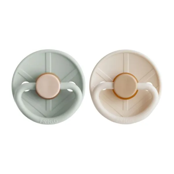 Frigg Fopspeen Little Viking Sage/Cream T1 0-6 mnd (2 stuks)> Fopspenen 0-6 Maanden