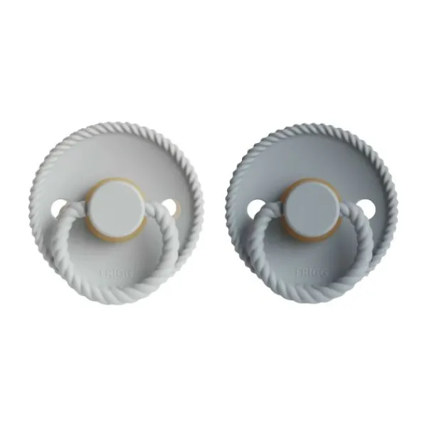 Frigg Fopspeen Rope Fr.Gray/Silver Gray T2 6-18 mnd (2 stuks)> Fopspenen 12+ Maanden|Fopspenen 6+ Maanden