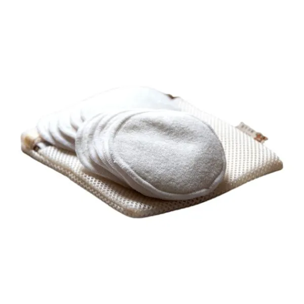 HappyBear Zoogcompressen Wasbaar (10 stuks) Inclusief Wasnet + Tasje> Borst Verzorging