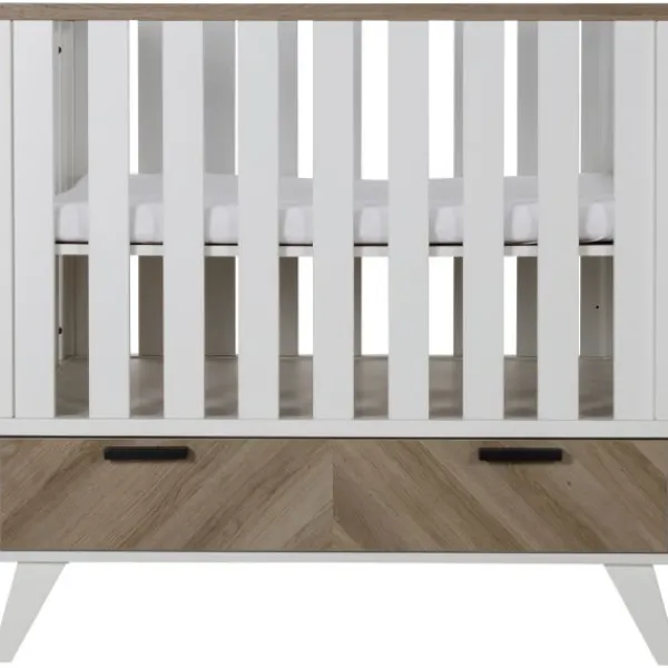 Interbaby Box Met Lade Lancaster Wit/ Visgraatmotief> Boxen Met Lade