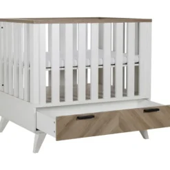 Interbaby Box Met Lade Lancaster Wit/ Visgraatmotief><noscript><img width=