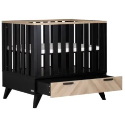 Interbaby Box Met Lade Lancaster Wit/ Visgraatmotief><noscript><img width=