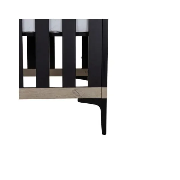 Interbaby Hanglegkast 2-Deurs Strips Zwart> Ladekasten|Wandrekken
