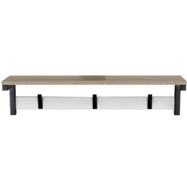 Interbaby Ledikant 60 x 120 - Commode 3 Laden - Hanglegkast 2-Deurs Strips Wit> Complete Babykamers|Ladekasten