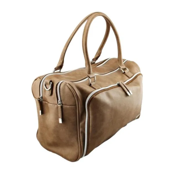 Isoki Double Zip Satchel Bag Redwood> Lederlook Tassen|Accessoires Kinderwagens