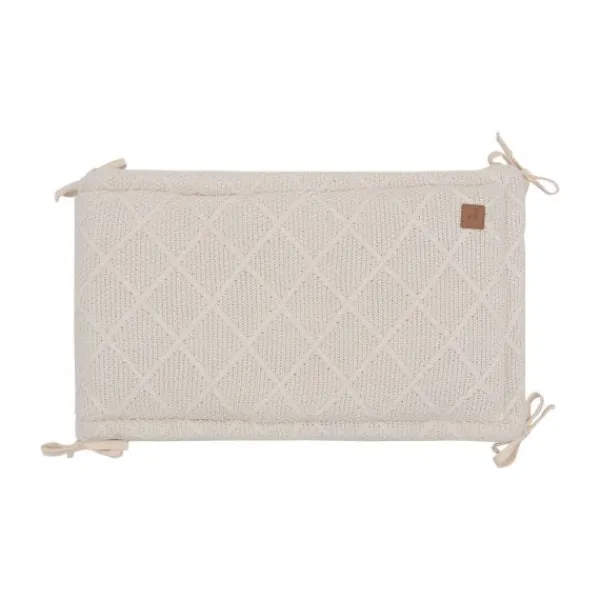 Jollein Check Knit Boxbumper - 180 x 30 cm - Oatmeal> Accessoires Boxen