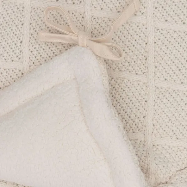 Jollein Check Knit Boxbumper - 180 x 30 cm - Oatmeal> Accessoires Boxen