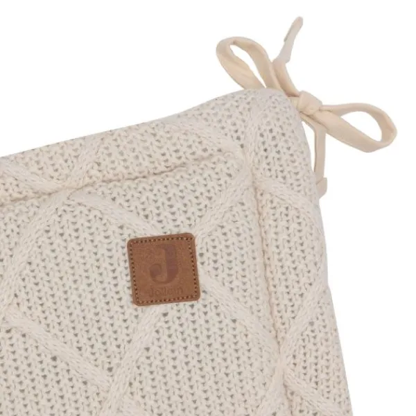 Jollein Check Knit Boxbumper - 180 x 30 cm - Oatmeal> Accessoires Boxen
