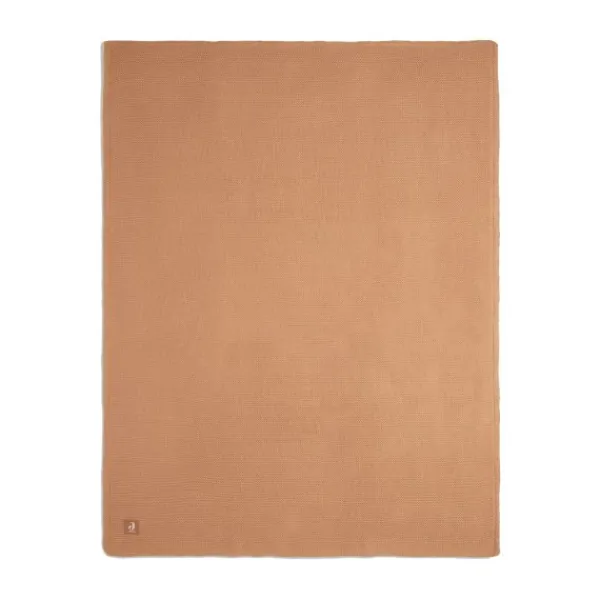 Jollein Ledikantdeken Basic Knit Biscuit/Fleece 100 x 150 cm> Ledikantdekens