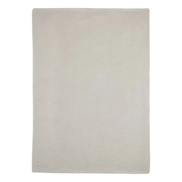 Jollein Ledikantdeken Basic Knit Biscuit/Fleece 100 x 150 cm> Ledikantdekens