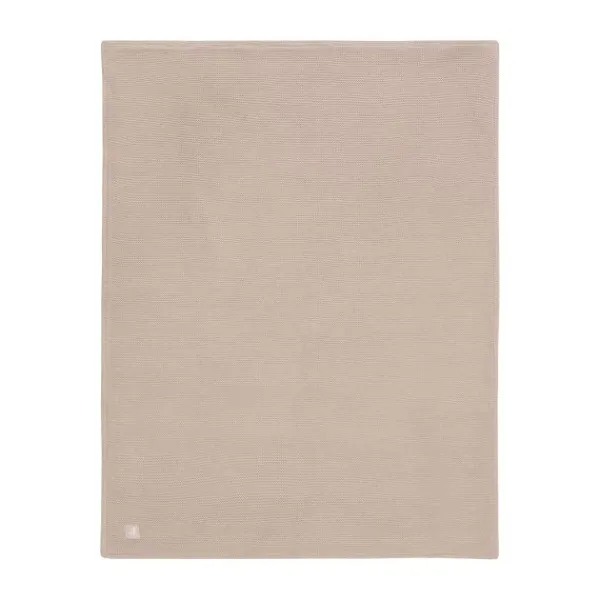 Jollein Ledikantdeken Basic Knit Wild Rose/Fleece 100 x 150 cm> Ledikantdekens