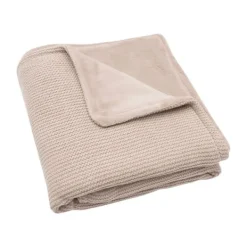 Jollein Ledikantdeken Basic Knit Wild Rose 100 x 150 cm><noscript><img width=