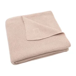 Jollein Ledikantdeken Basic Knit Wild Rose 100 x 150 cm><noscript><img width=
