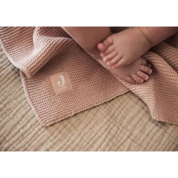 Jollein Ledikantdeken Basic Knit Wild Rose 100 x 150 cm> Ledikantdekens