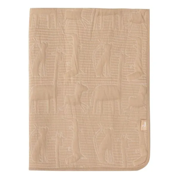 Jollein Ledikantdeken Jungle Jambo Biscuit / Oatmeal 100 x 150 cm> Accessoires Wiegen|Ledikantdekens