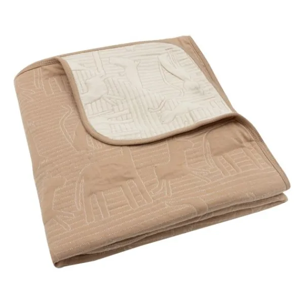 Jollein Ledikantdeken Jungle Jambo Biscuit / Oatmeal 100 x 150 cm> Accessoires Wiegen|Ledikantdekens