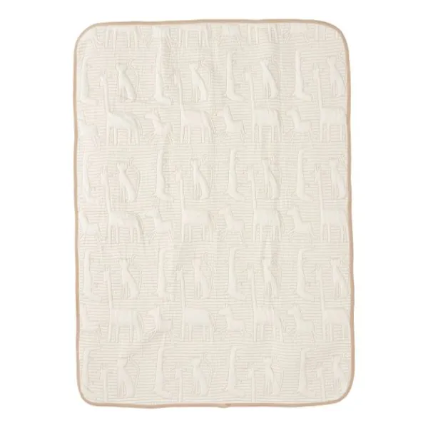 Jollein Ledikantdeken Jungle Jambo Biscuit / Oatmeal 100 x 150 cm> Accessoires Wiegen|Ledikantdekens
