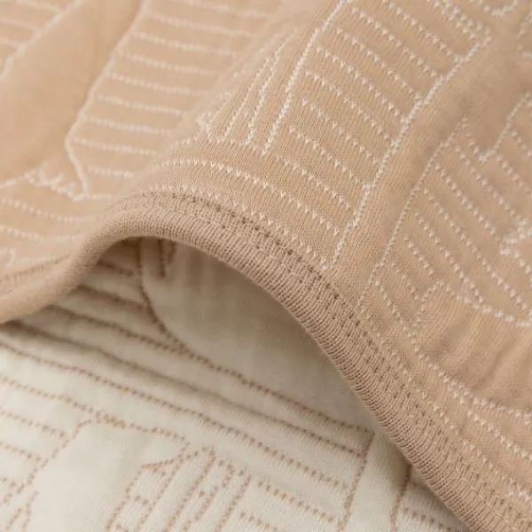 Jollein Ledikantdeken Jungle Jambo Biscuit / Oatmeal 100 x 150 cm> Accessoires Wiegen|Ledikantdekens