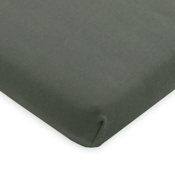 Jollein Ledikanthoeslaken Jersey 60 x 120 cm Ash Green> Hoeslakens