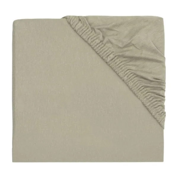 Jollein Ledikanthoeslaken Jersey 60 x 120 cm Ash Green> Hoeslakens