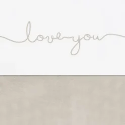 Jollein ledikantlaken Love You Nougat 120 x 150 cm> Ledikantlakens