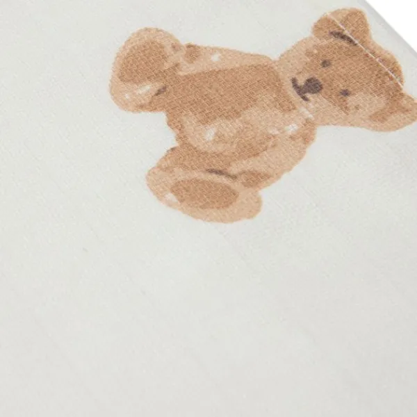 Jollein Monddoekje Hydrofiel Teddy Bear 3-pack> Monddoekjes / Spuugdoekjes