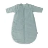 Jollein Slaapzak Winter Met Afritsbare Mouw Rond - 110 cm - Rib - Sea Green> 4-Seizoenen Slaapzakken|Winter Slaapzakken