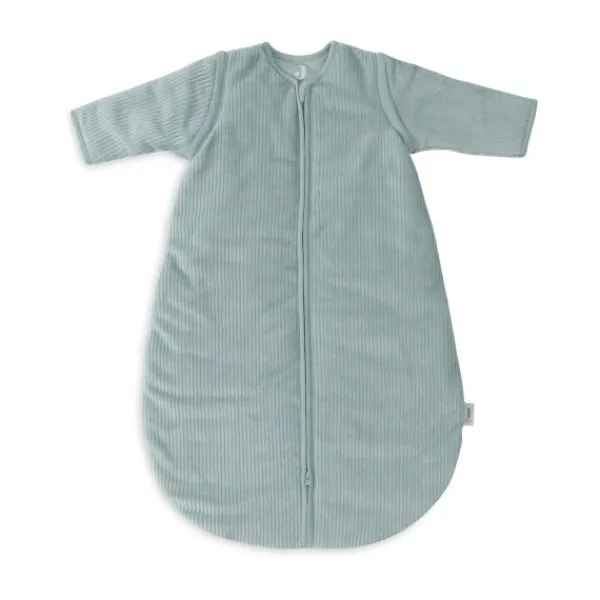 Jollein Slaapzak Winter Met Afritsbare Mouw Rond - 110 cm - Rib - Sea Green> 4-Seizoenen Slaapzakken|Winter Slaapzakken