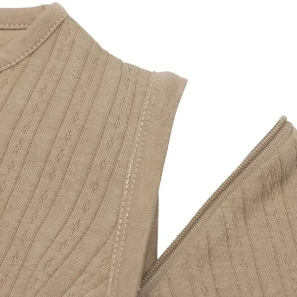 Jollein Slaapzak Zomer Met Afritsbare Mouw - 60 cm - Ajour Biscuit> 4-Seizoenen Slaapzakken|Zomer Slaapzakken