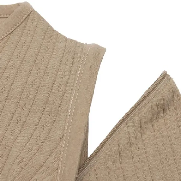 Jollein Slaapzak Zomer Met Afritsbare Mouw - 60 cm - Ajour Biscuit> 4-Seizoenen Slaapzakken|Zomer Slaapzakken