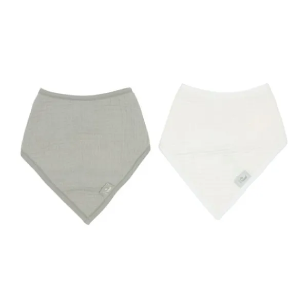 Jollein Slab Bandana Hydrofiel - Olive Green/Oatmeal - 2 Stuks> Slabben