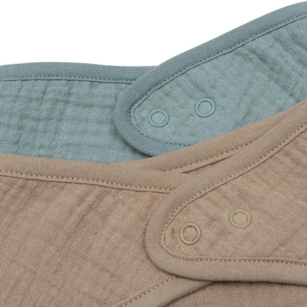 Jollein Slab Bandana Hydrofiel - Sea Green / Biscuit - 2 Stuks> Slabben