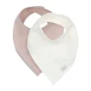 Jollein Slab Bandana Hydrofiel - Wild Rose / Oatmeal - 2 Stuks> Slabben