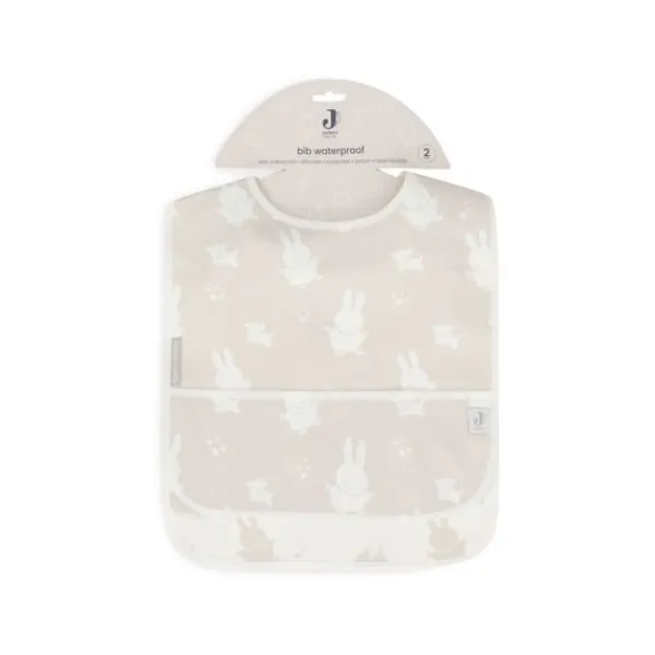 Jollein Slab Waterproof Miffy & Snuffy Olive Green 2-Pack> Slabben
