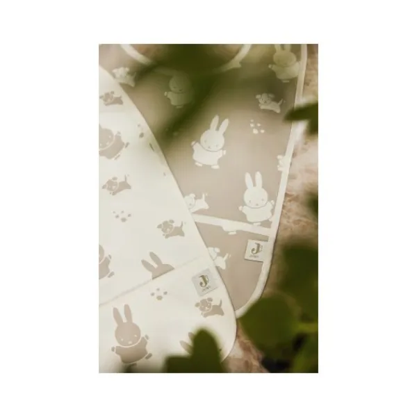 Jollein Slab Waterproof Miffy & Snuffy Olive Green 2-Pack> Slabben