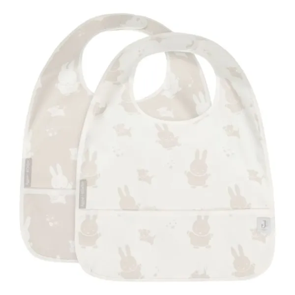 Jollein Slab Waterproof Met Mouw Miffy & Snuffy Olive Green> Slabben