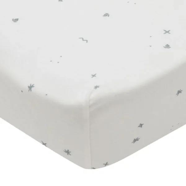 Jollein Twinkling Hoeslaken - 60 x 120 cm - Jersey - Sea Green> Hoeslakens